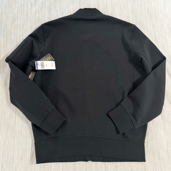 Polo Ralph Lauren Black Double-Knit Bomber Jacket White Pony - Picture 9 of 16